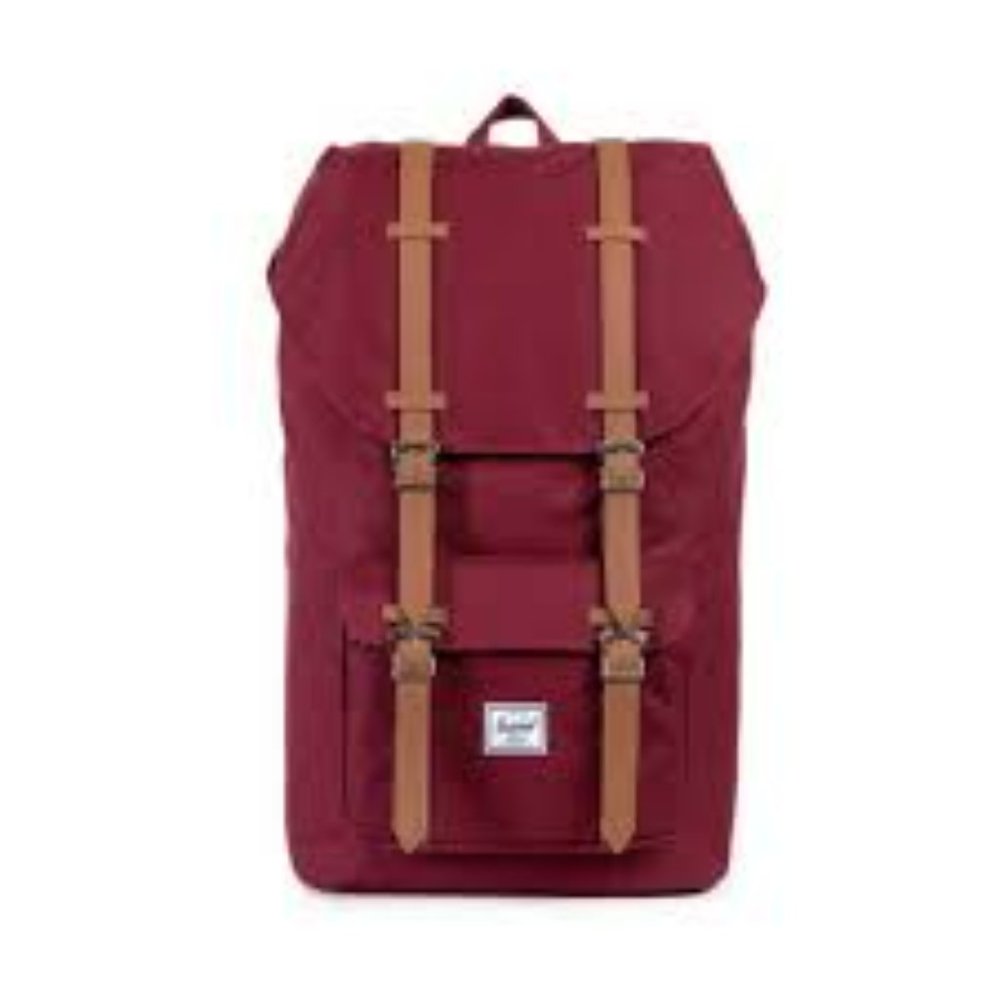 UNISEX HERSCHEL SUPPLY CO LITTLE AMERICA LAPTOP BACKPACK IN BURGUNDY- EEEUC!